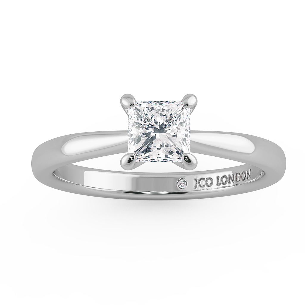 Princess Solitaire Engagement Rings