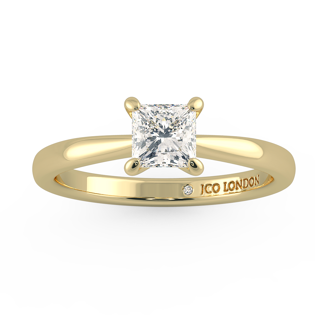 Princess Solitaire Engagement Rings