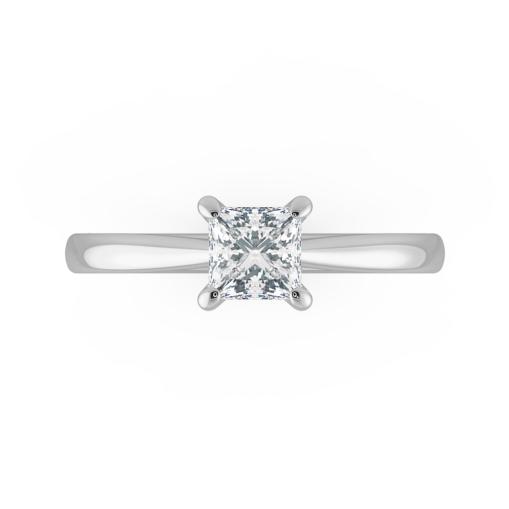 Princess Solitaire Engagement Rings