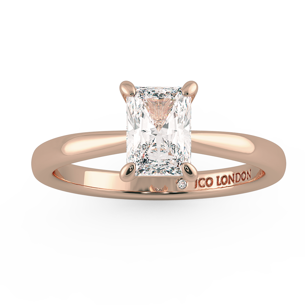 Radiant Solitaire Engagement Rings