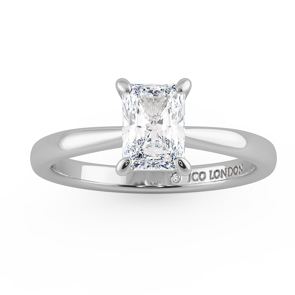 Radiant Solitaire Engagement Rings