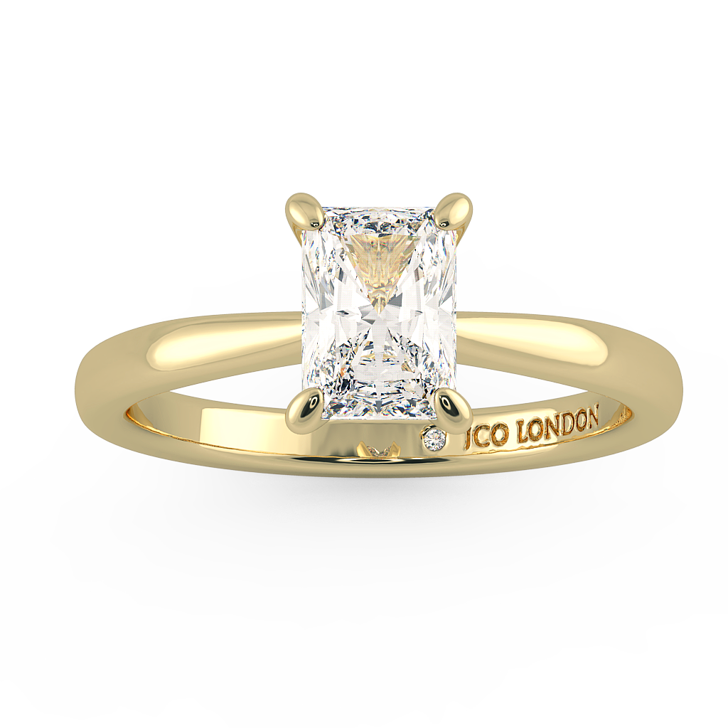 Radiant Solitaire Engagement Rings