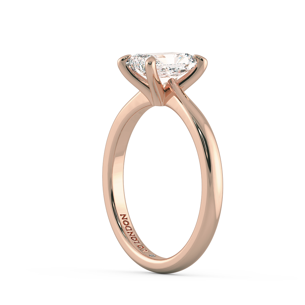 Radiant Solitaire Engagement Rings