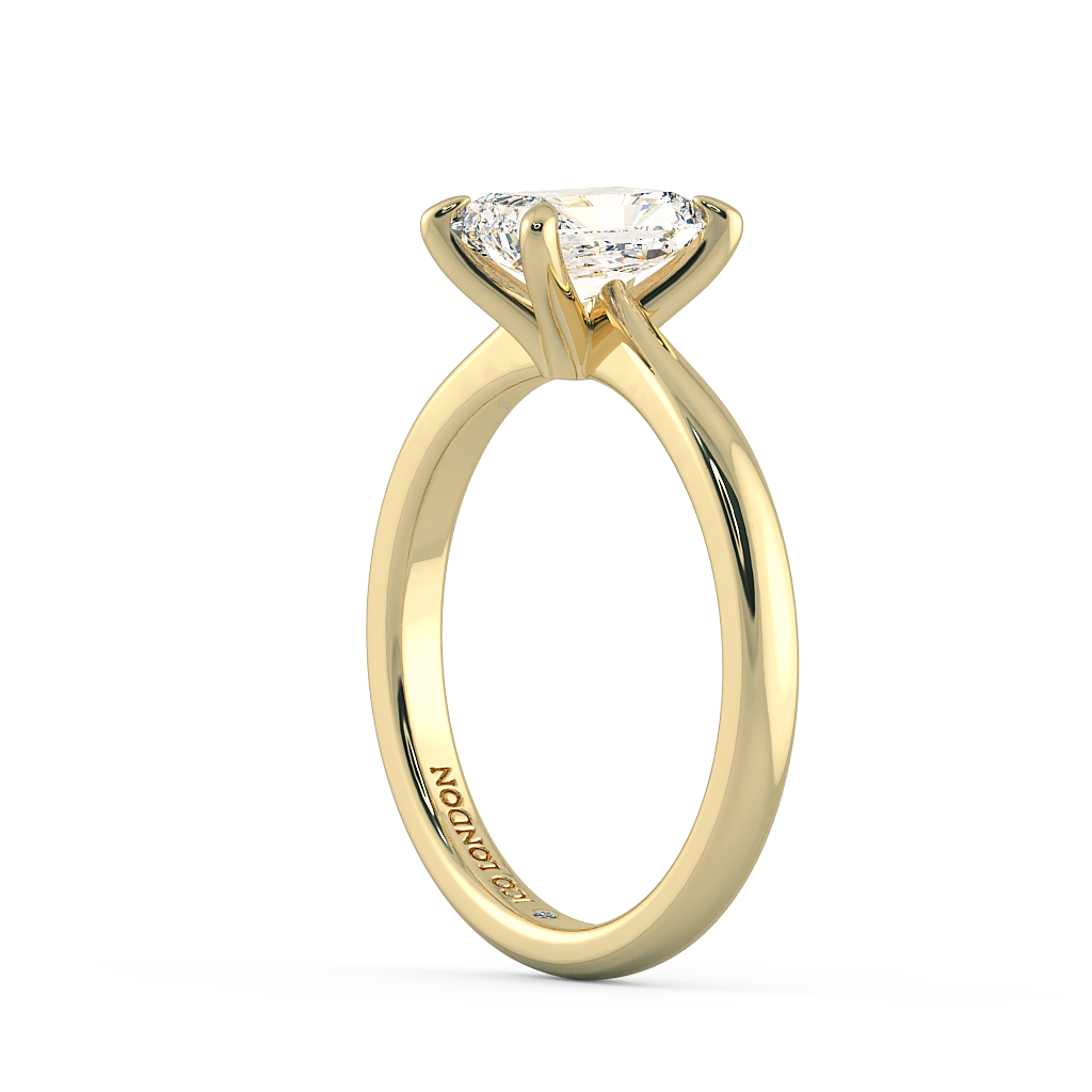 Radiant Solitaire Engagement Rings