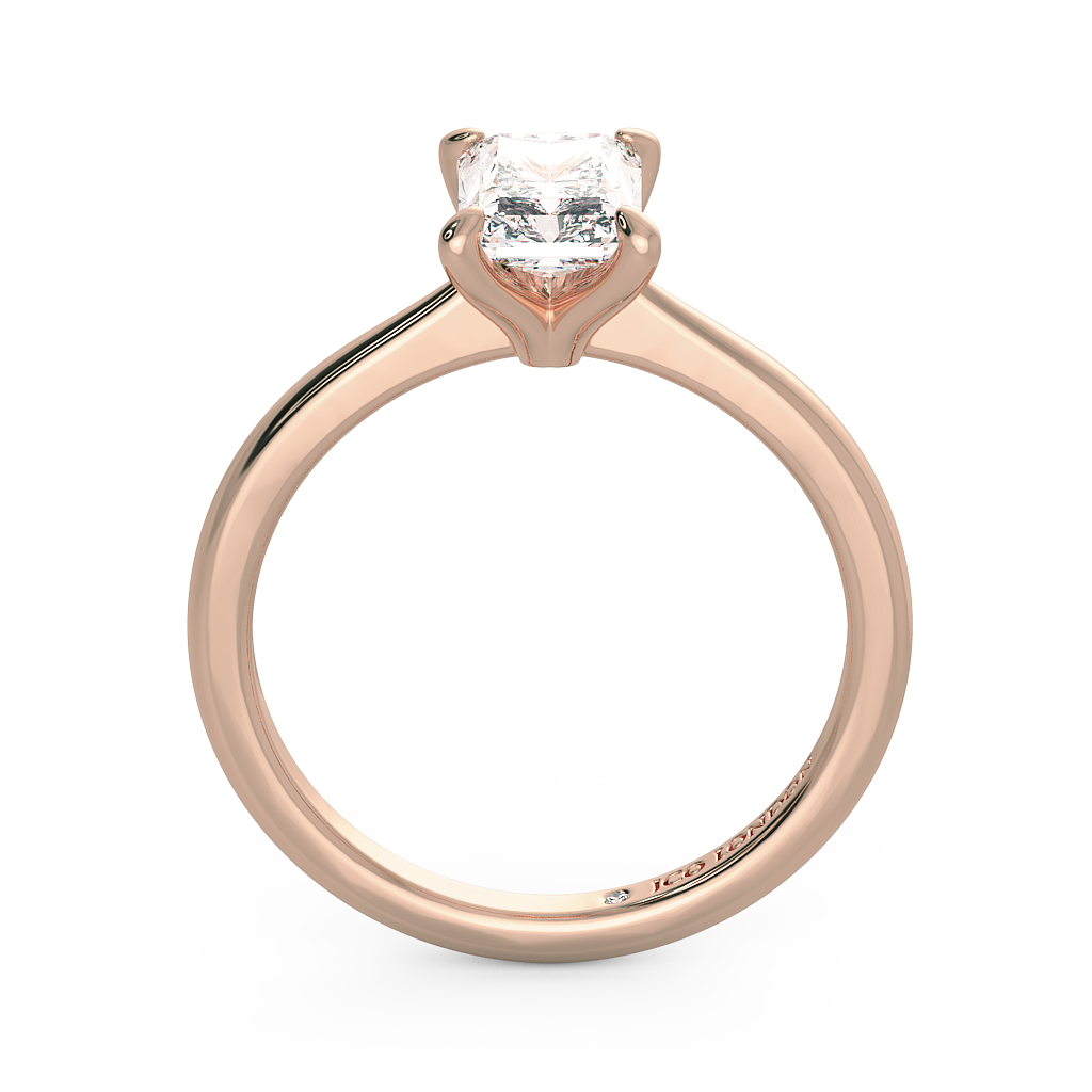Radiant Solitaire Engagement Rings
