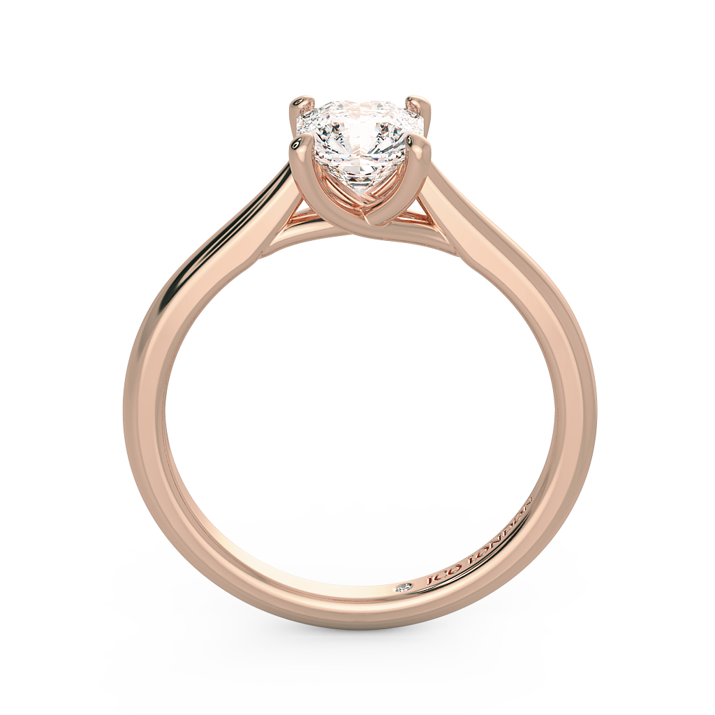 Asscher Solitaire Engagement Rings