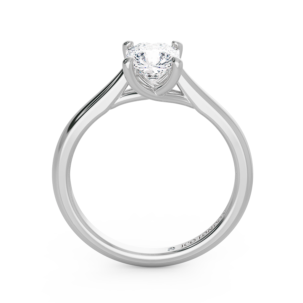 Asscher Solitaire Engagement Rings