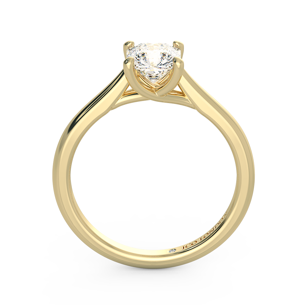 Asscher Solitaire Engagement Rings