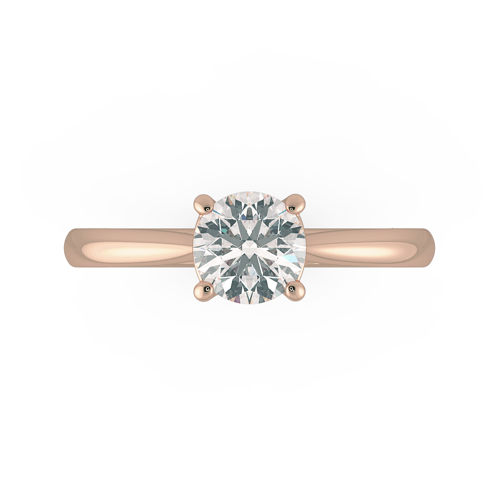 Round Solitaire Engagement Rings