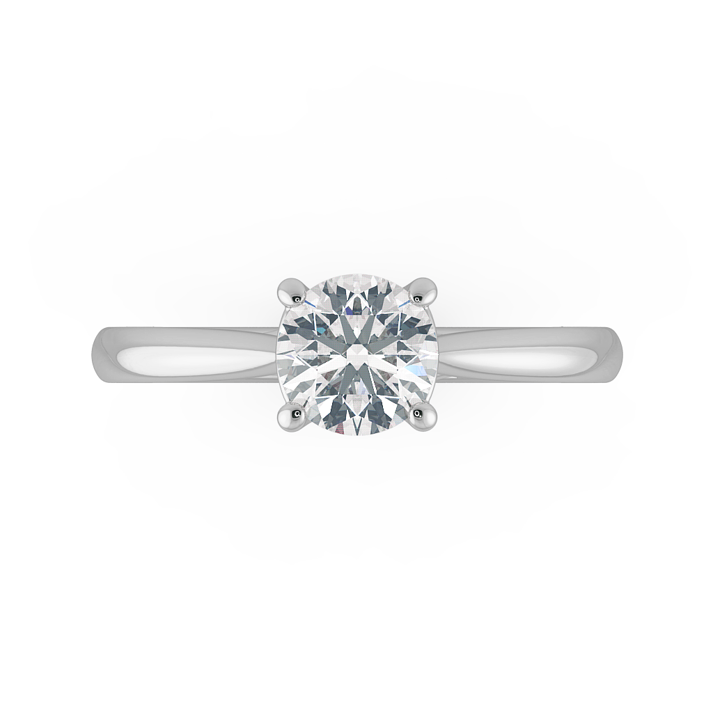 Round Solitaire Engagement Rings