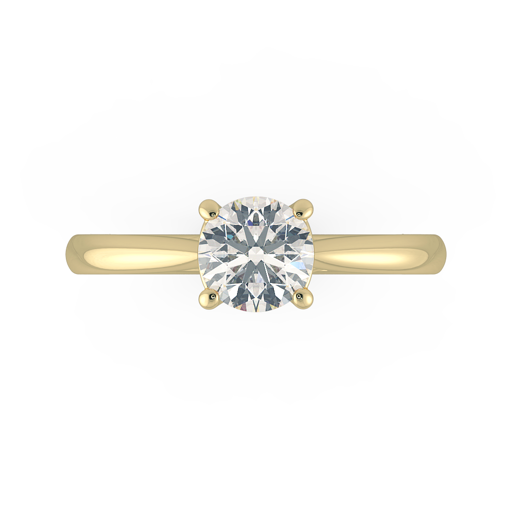 Round Solitaire Engagement Rings