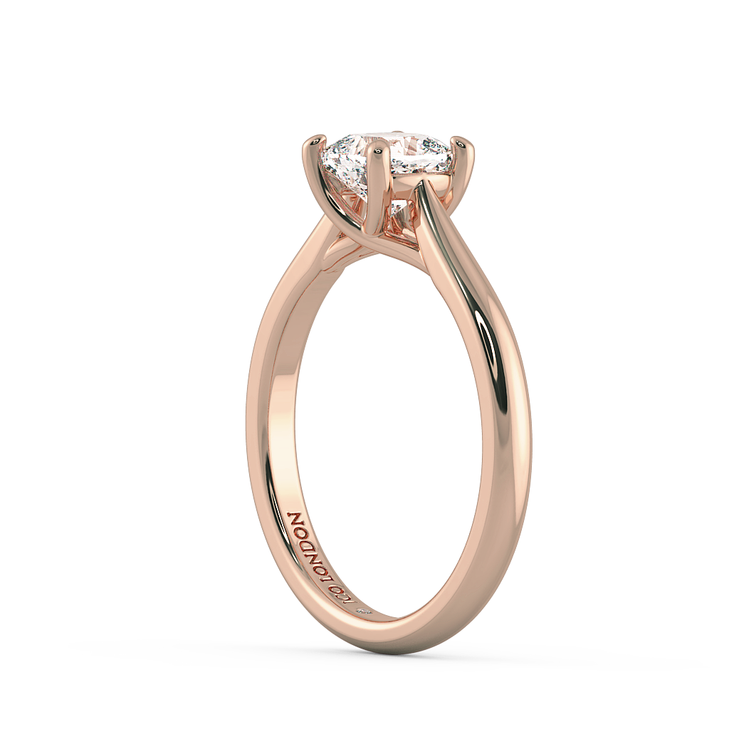 Cushion Solitaire Engagement Rings