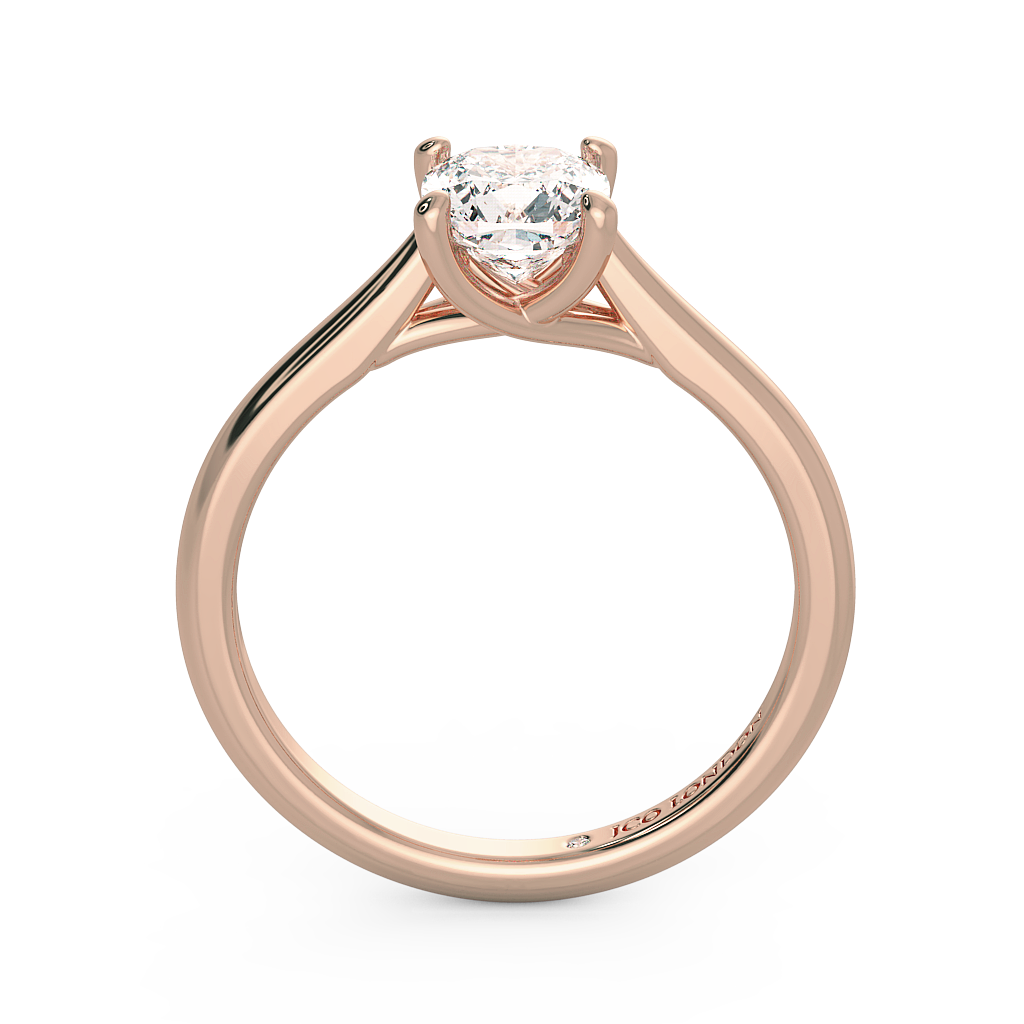 Cushion Solitaire Engagement Rings