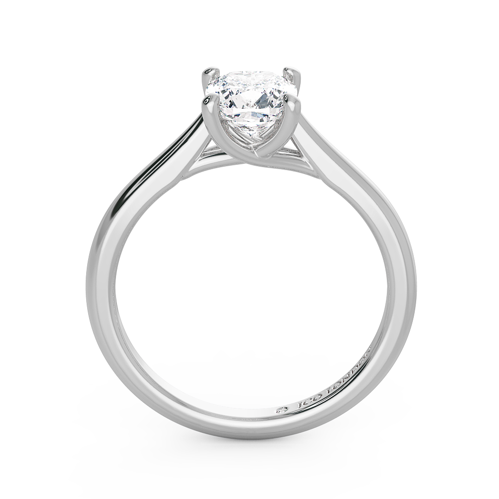 Cushion Solitaire Engagement Rings