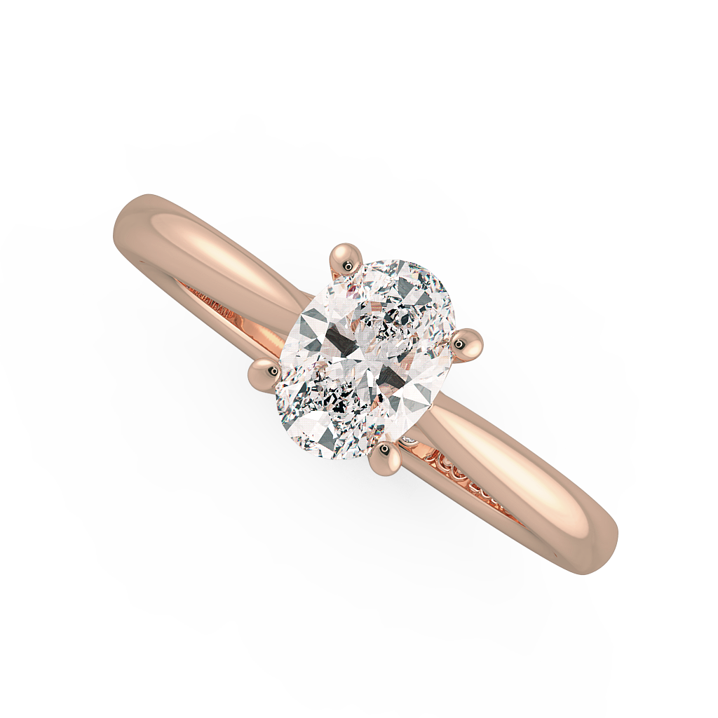 Oval Solitaire Engagement Rings