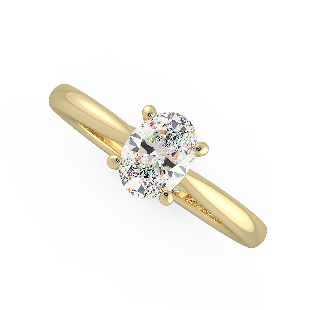 Oval Solitaire Engagement Rings