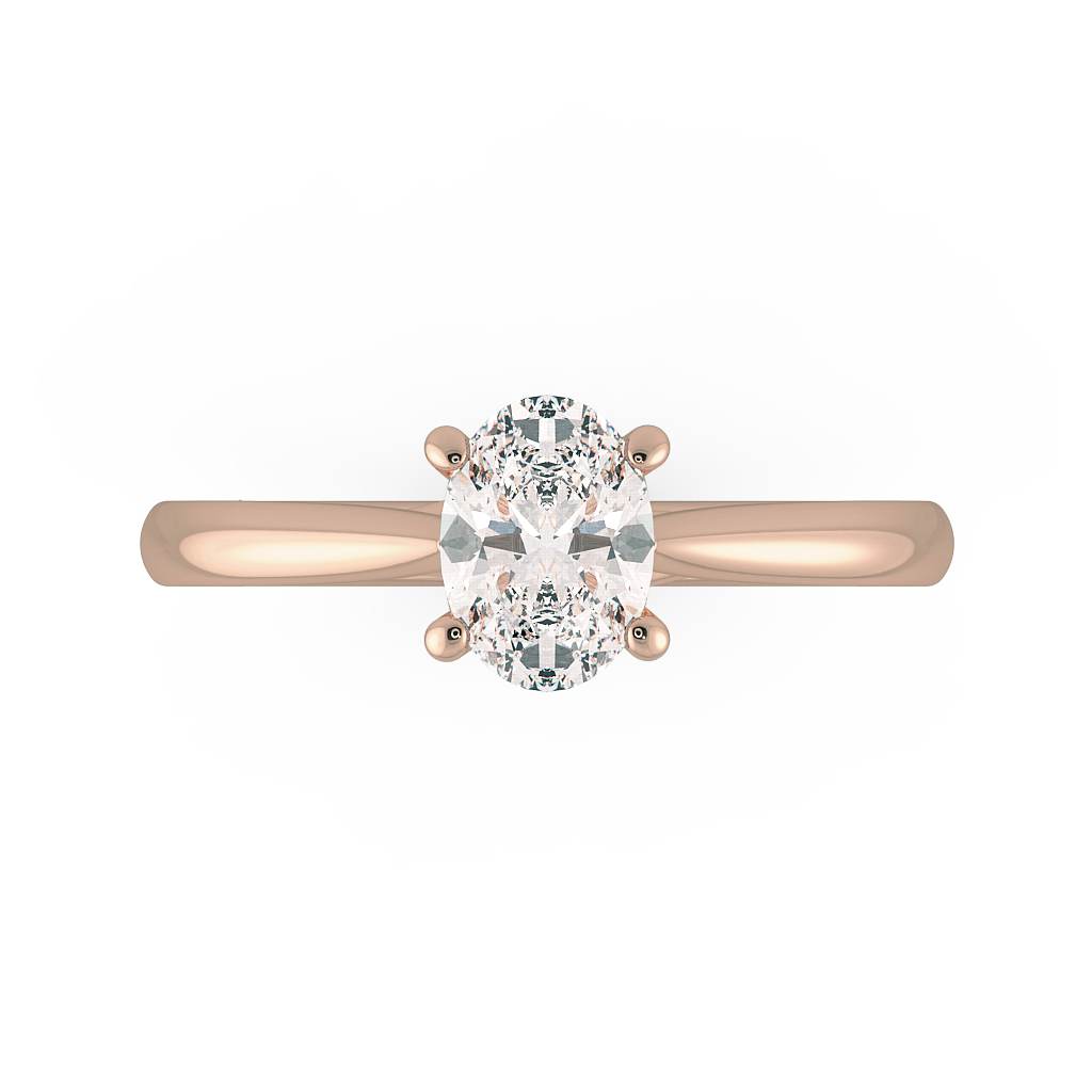 Oval Solitaire Engagement Rings