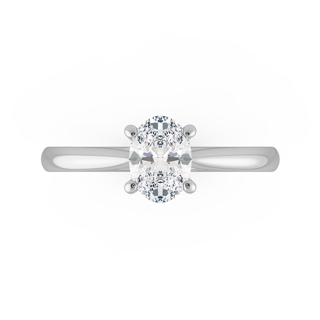 Oval Solitaire Engagement Rings