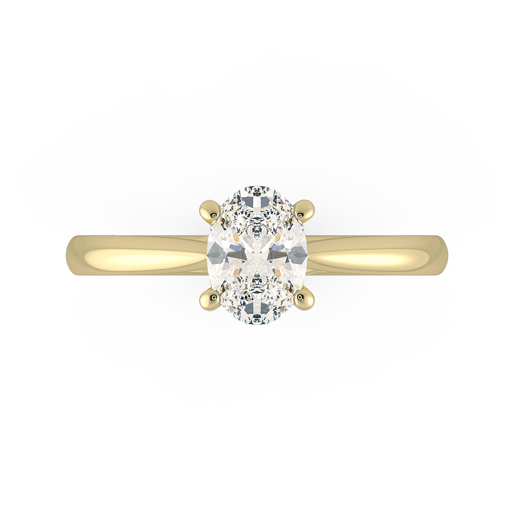 Oval Solitaire Engagement Rings