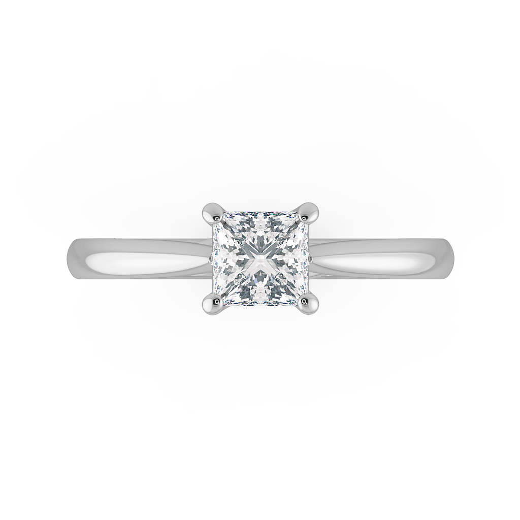 Princess Solitaire Engagement Rings