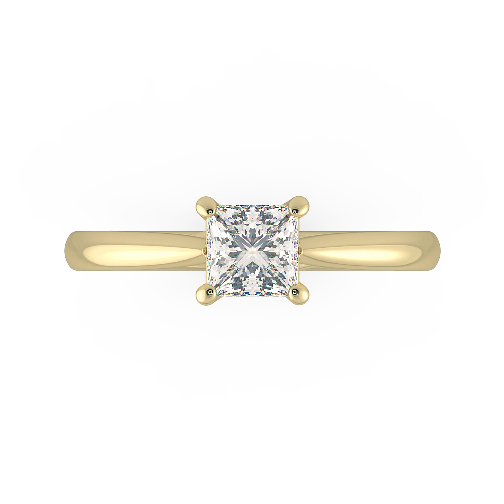 Princess Solitaire Engagement Rings