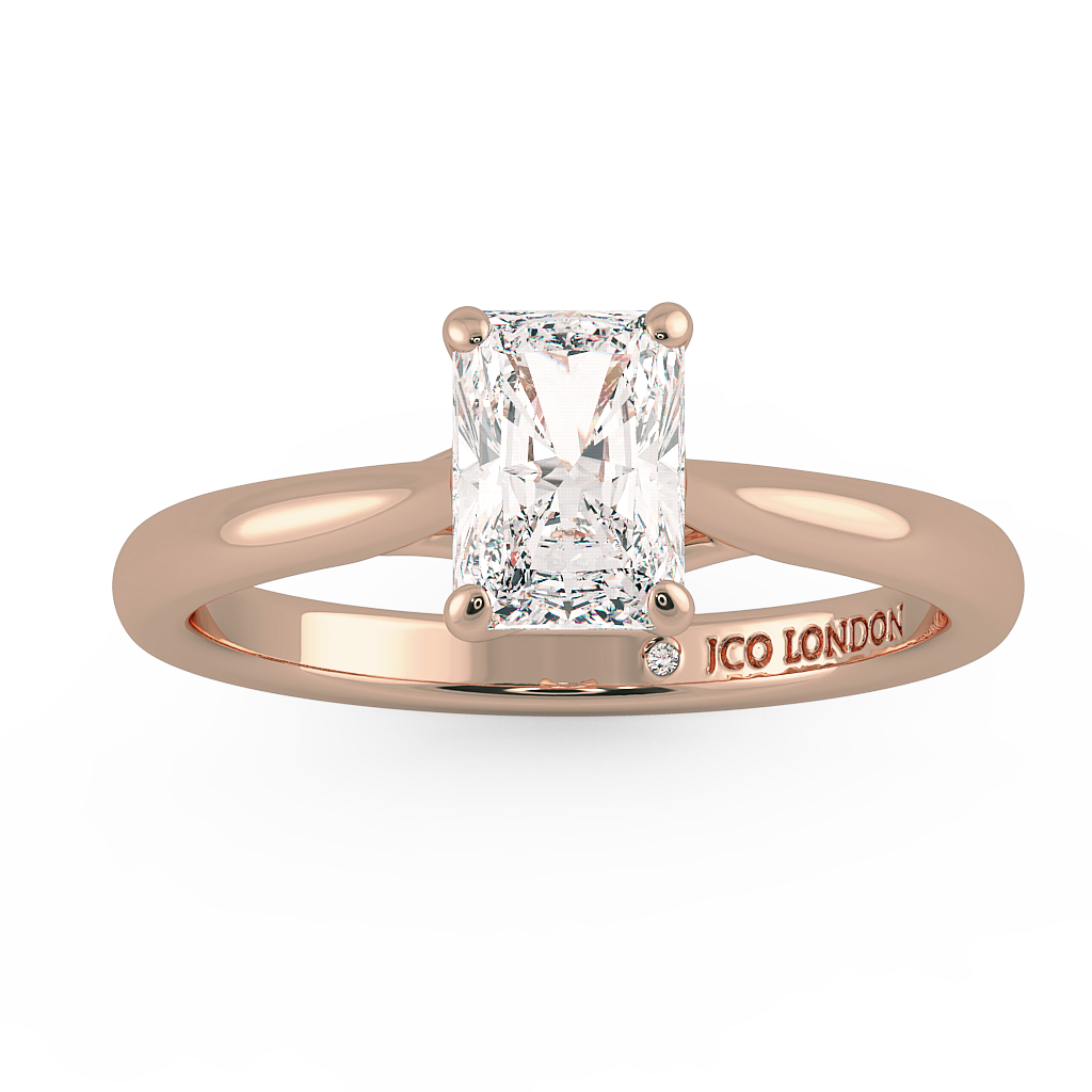 Radiant Solitaire Engagement Rings