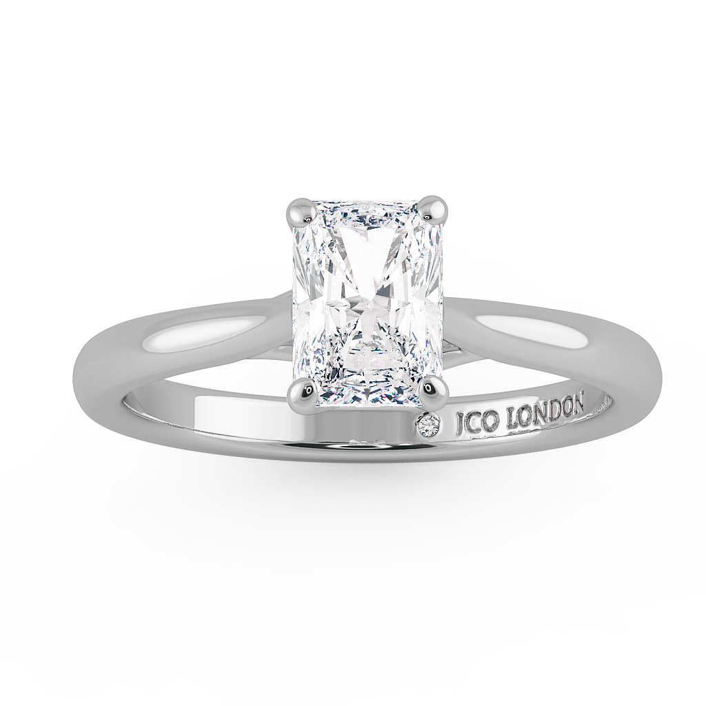Radiant Solitaire Engagement Rings