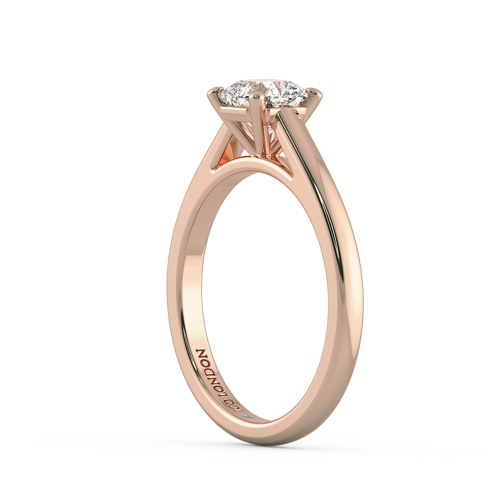 Asscher Solitaire Engagement Rings