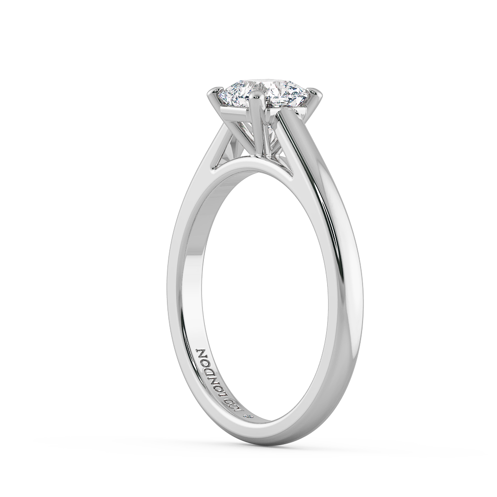 Asscher Solitaire Engagement Rings