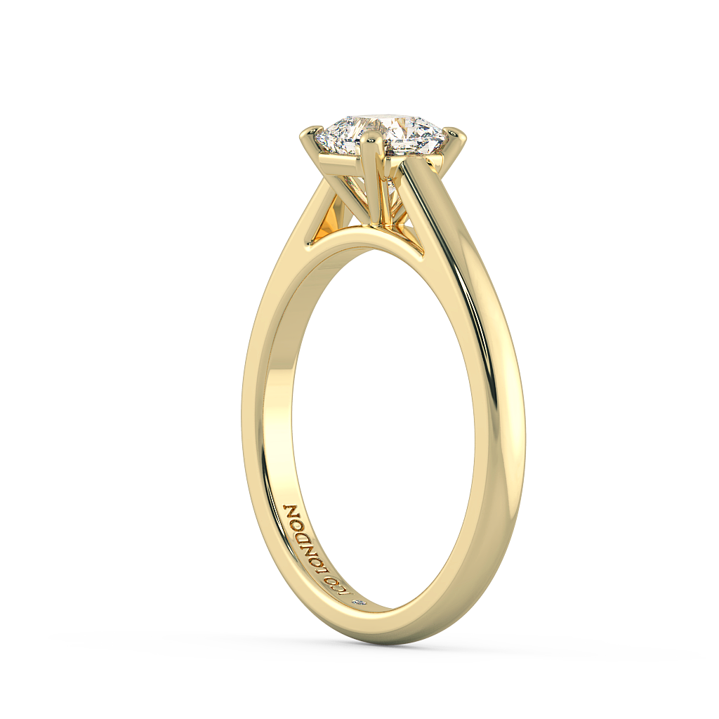 Asscher Solitaire Engagement Rings