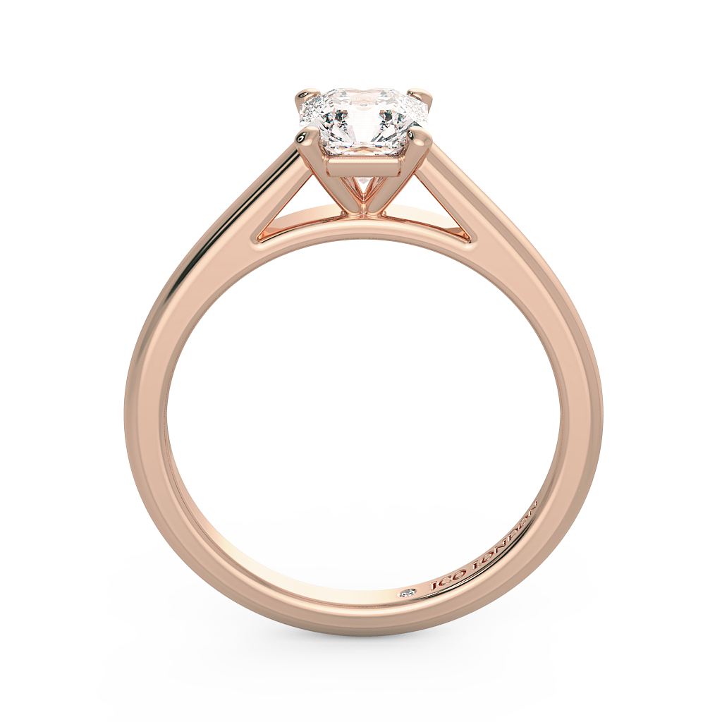 Asscher Solitaire Engagement Rings