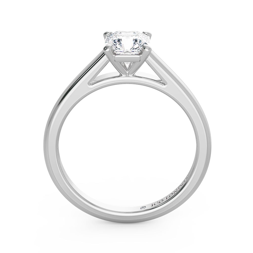 Asscher Solitaire Engagement Rings