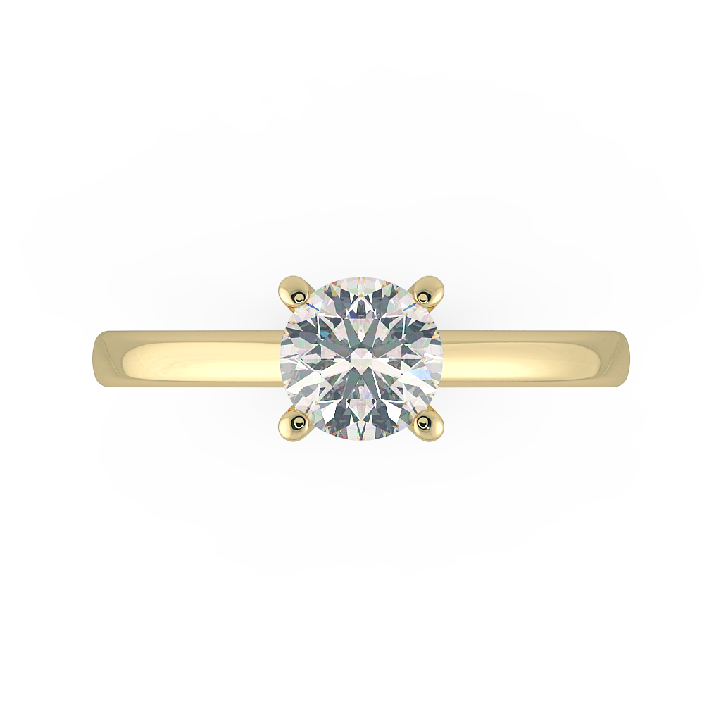 Round Solitaire Engagement Rings