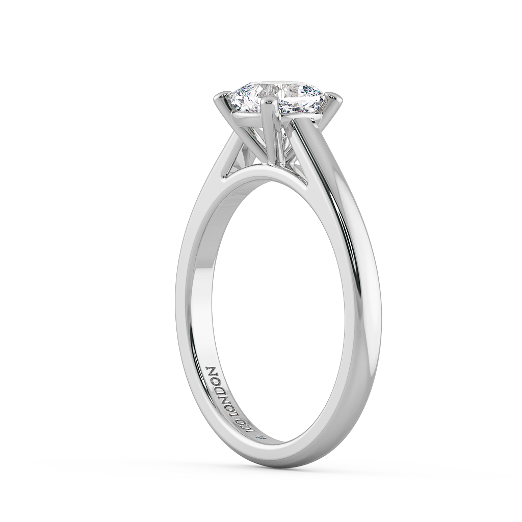 Cushion Solitaire Engagement Rings