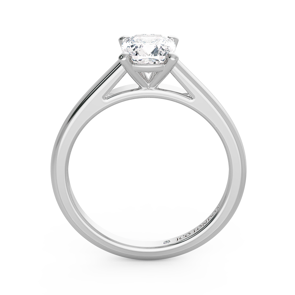 Cushion Solitaire Engagement Rings