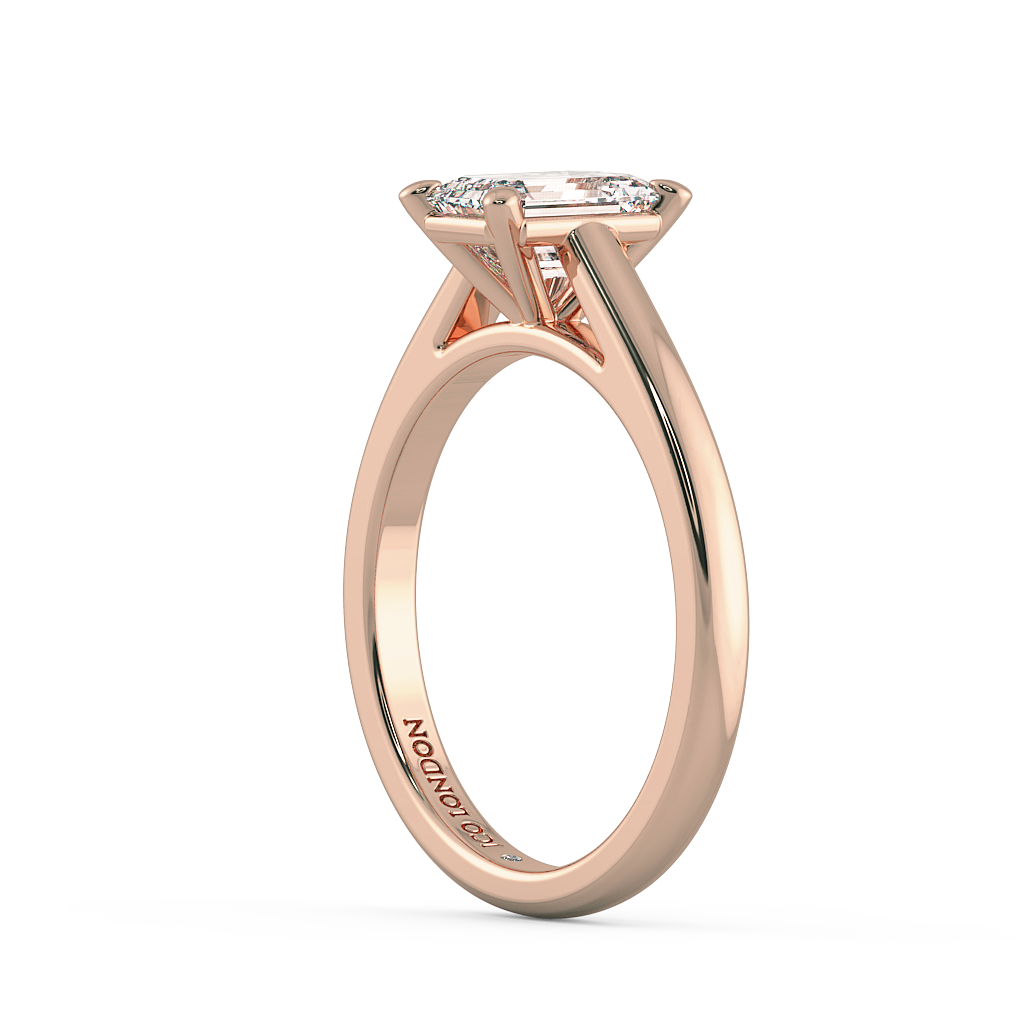 Emerald Solitaire Engagement Rings