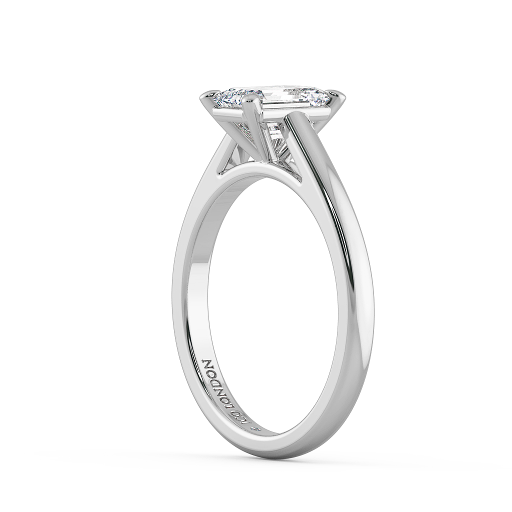 Emerald Solitaire Engagement Rings