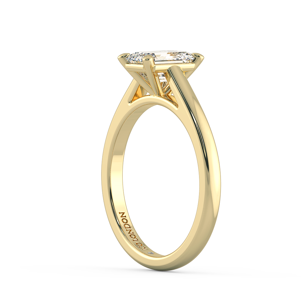 Emerald Solitaire Engagement Rings