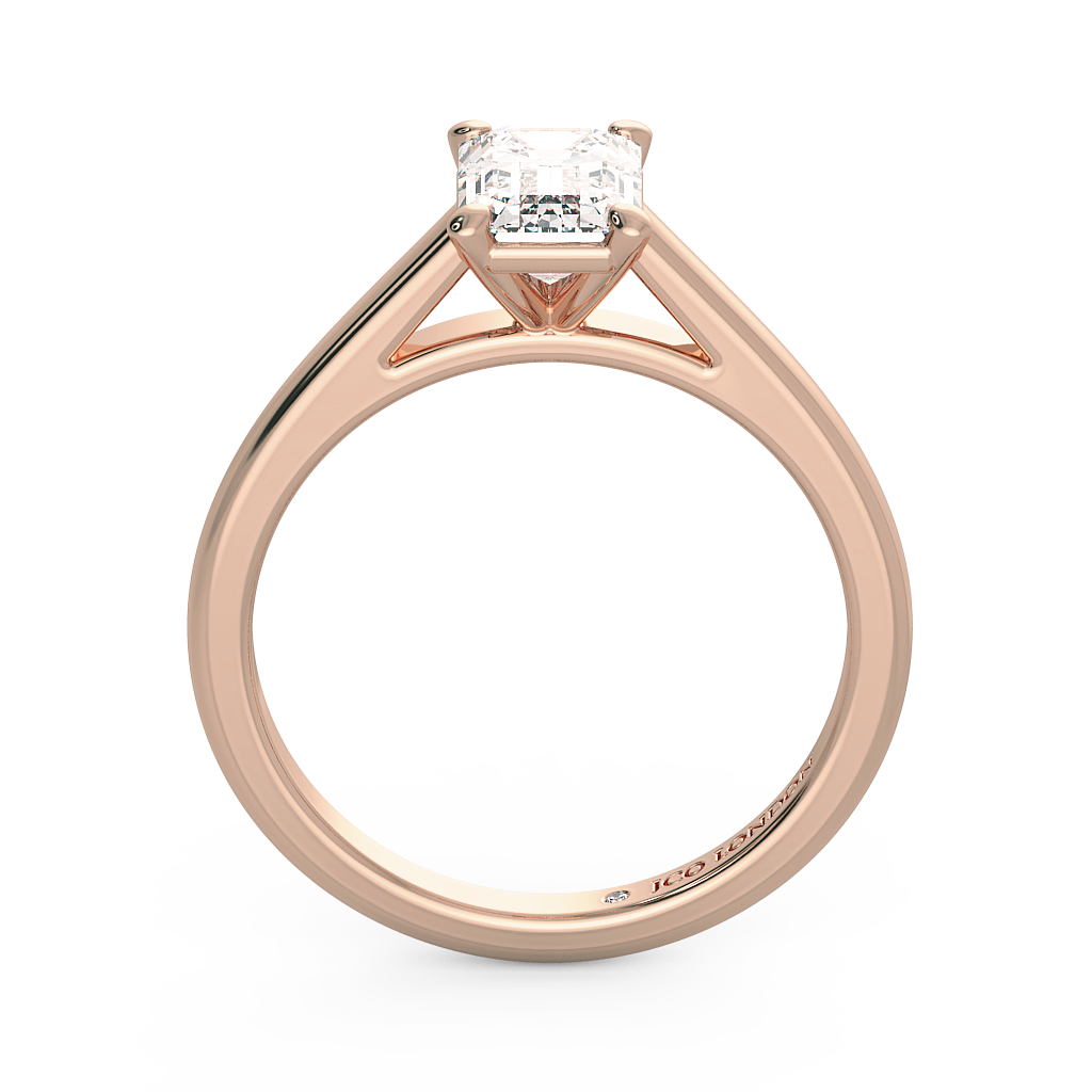 Emerald Solitaire Engagement Rings