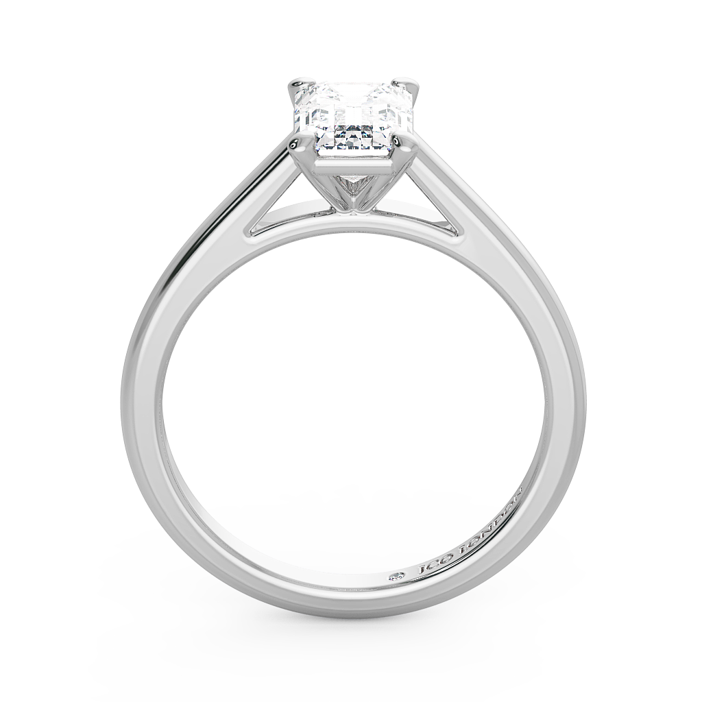 Emerald Solitaire Engagement Rings