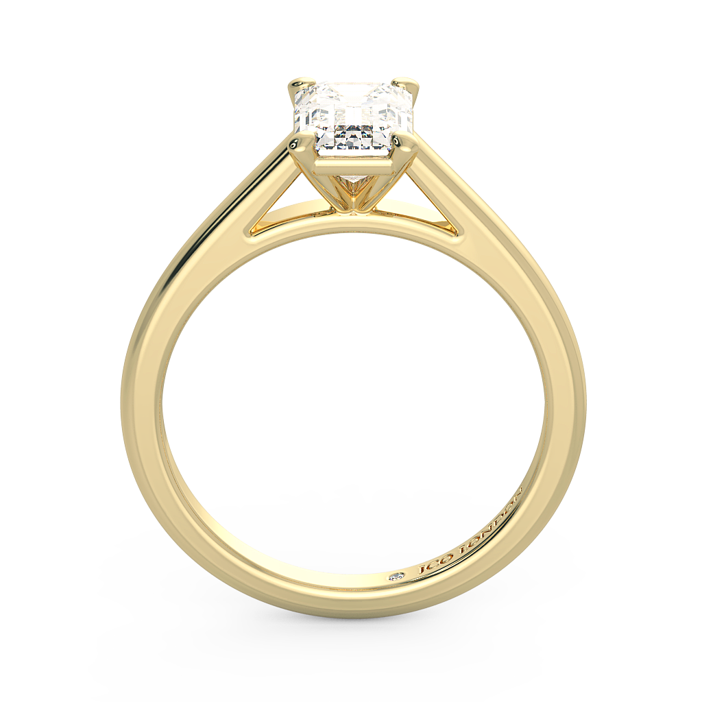 Emerald Solitaire Engagement Rings
