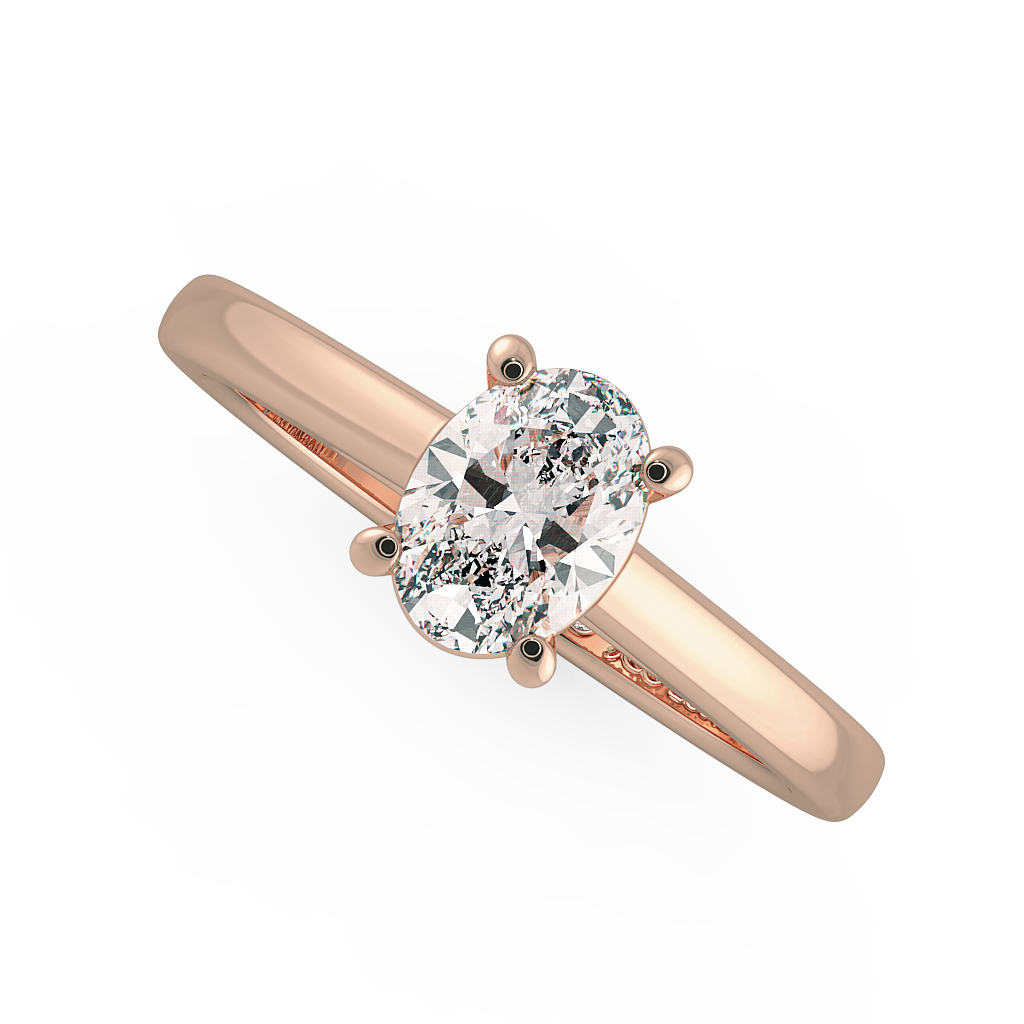 Oval Solitaire Engagement Rings