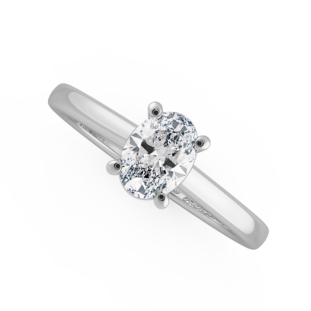 Oval Solitaire Engagement Rings