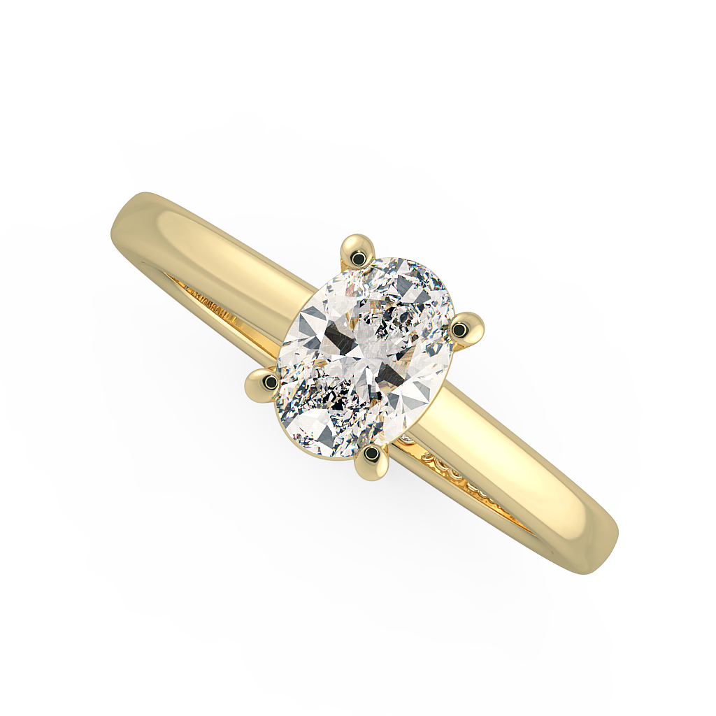 Oval Solitaire Engagement Rings