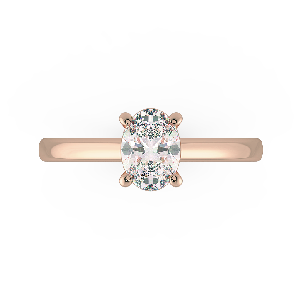 Oval Solitaire Engagement Rings
