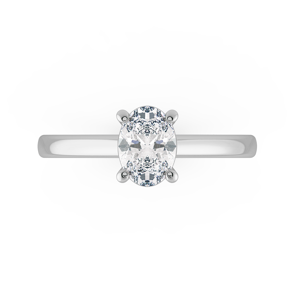 Oval Solitaire Engagement Rings
