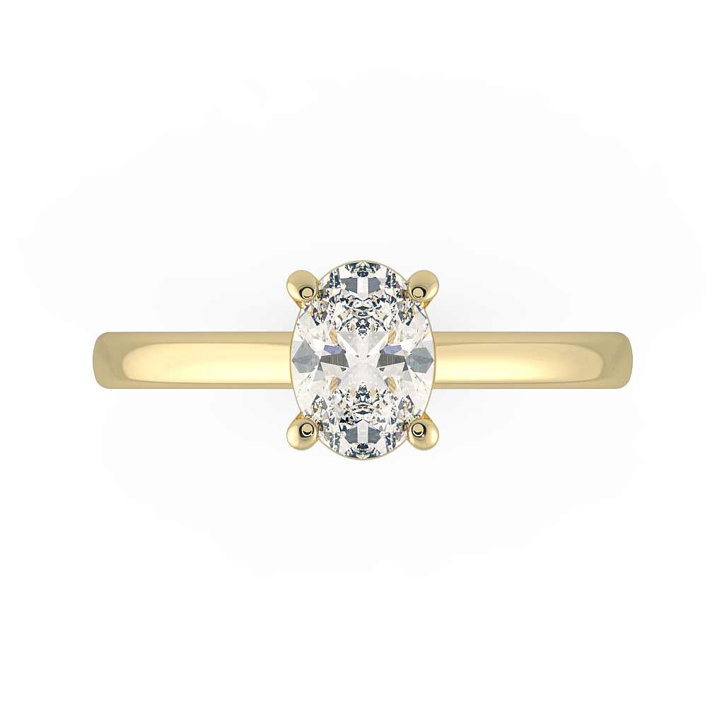 Oval Solitaire Engagement Rings