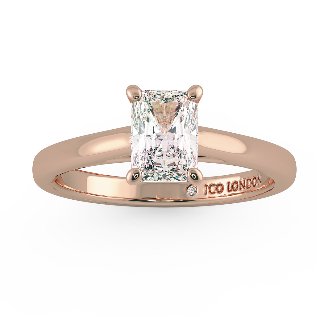 Radiant Solitaire Engagement Rings