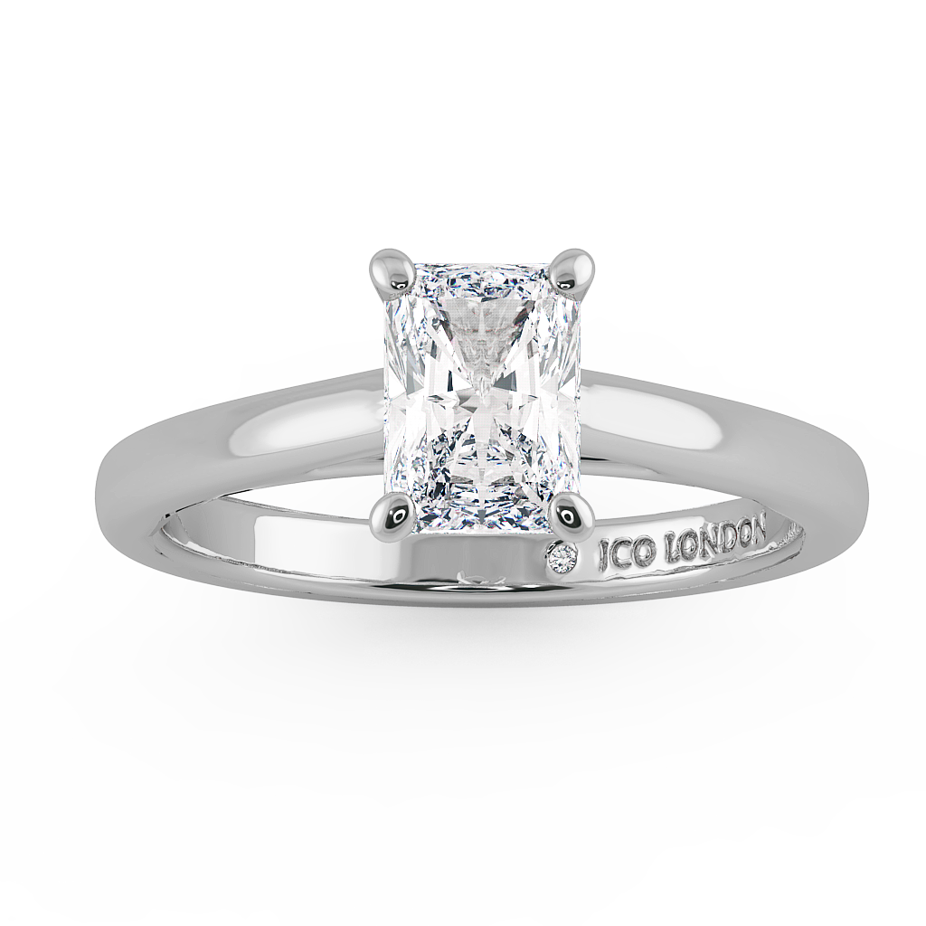 Radiant Solitaire Engagement Rings