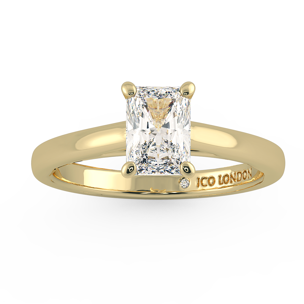 Radiant Solitaire Engagement Rings